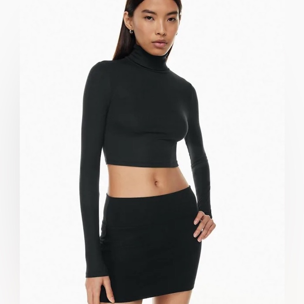 Sunday Best crop black turtleneck